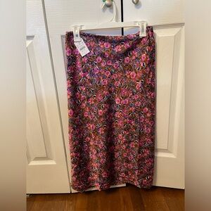 J Crew Midi Satin Skirt